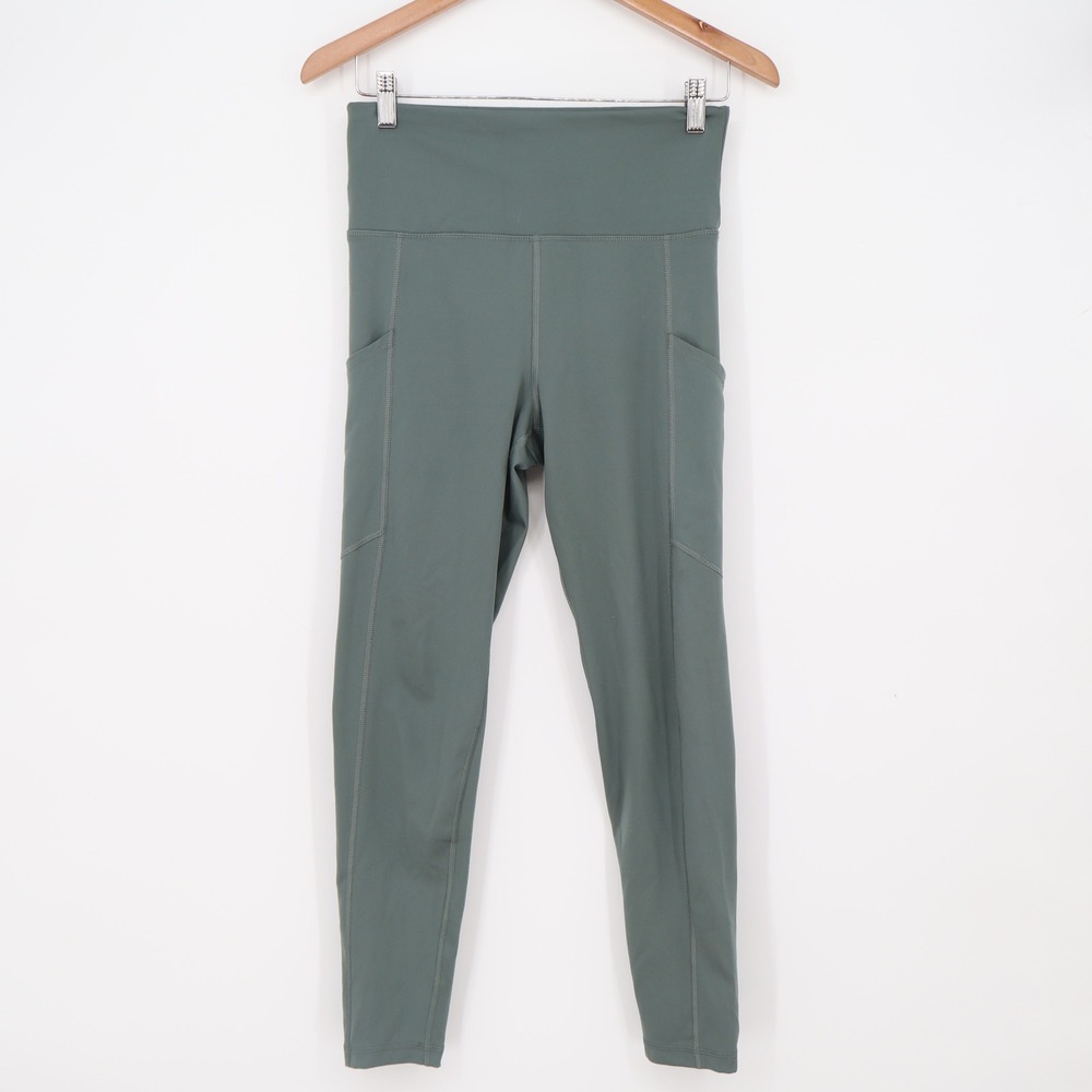 American Eagle Leggings Womens M The Everything Pocket Legging Green Excellent
